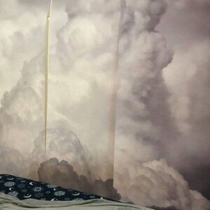 Cloud Print Peel and Stick Wallpaper Mural